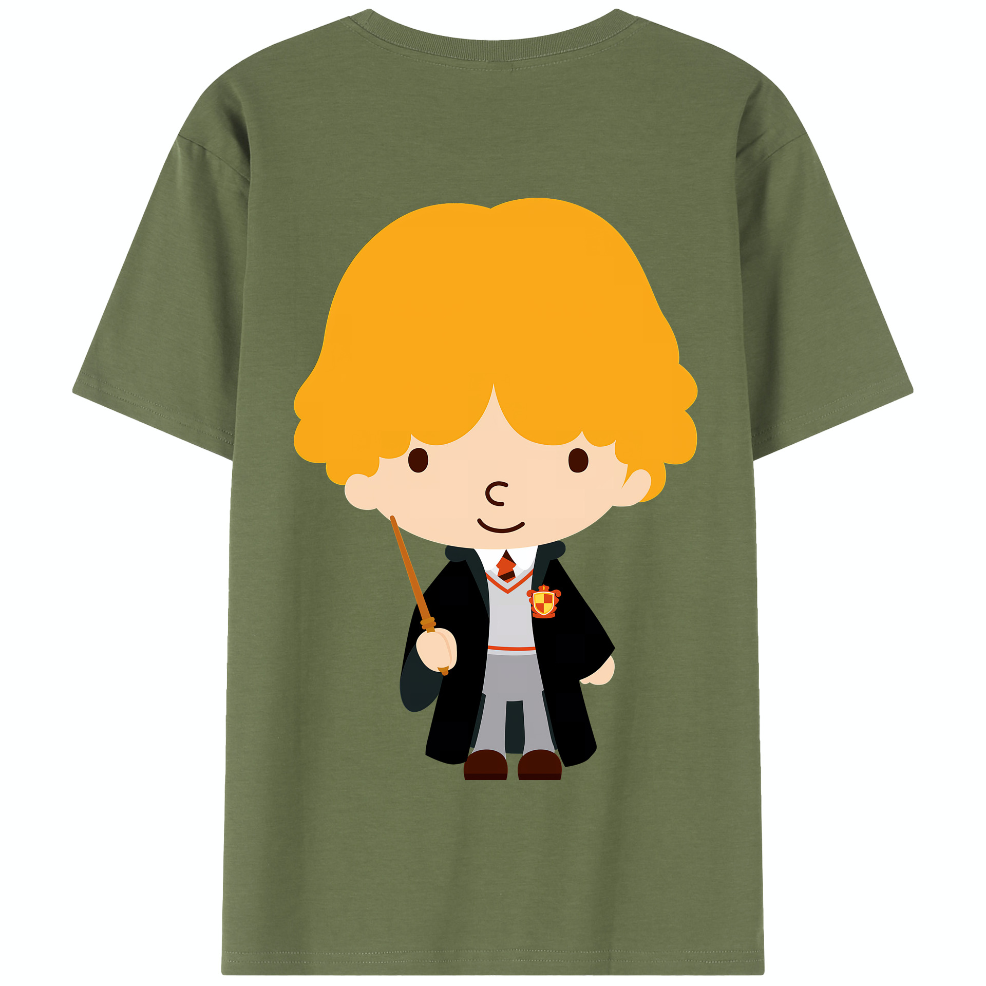 （画像用） Harry Potter ハリー・ポッターシリーズ 綿100％半袖Tシャツ（背面プリント）